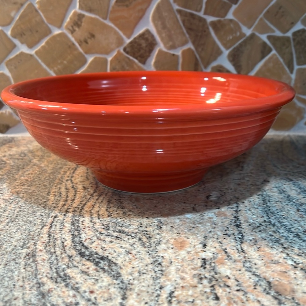 Fiestaware Homer Laughlin China Large Bowl in Persimmon 10” round